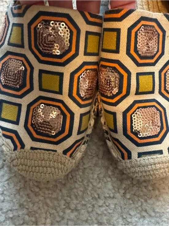 Tory Burch Cecily Embellished Espadrilles- Size 7 - Picture 7 of 8